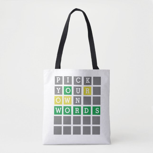 Custom Wordle  Tote Bag (Front)