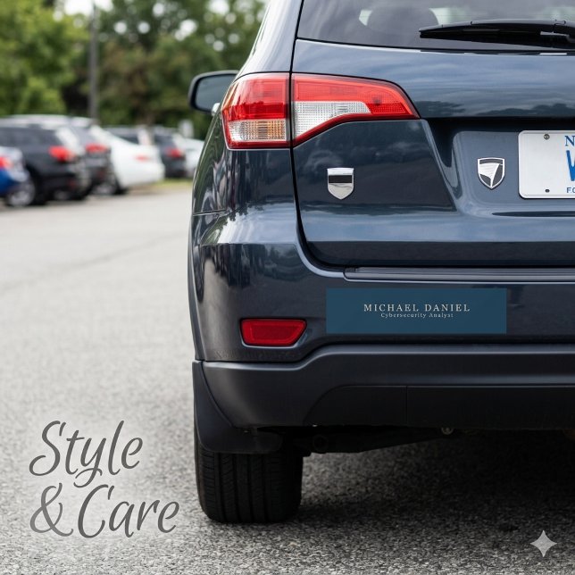 Custom Work Title & Name Car Bumper Sticker (Custom Work Title & Name Car Bumper Sticker)