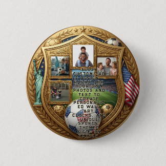 Custom World Cup Family 6 Cm Round Badge