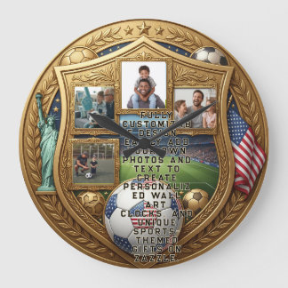 Custom World Cup Family Large Clock