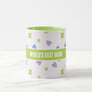 Custom World’s Best Mum Floral Heart Mug