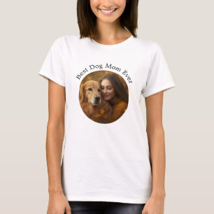 Custom World's Best Dog Mum Personalised Pet Photo T-Shirt