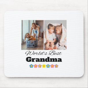 Custom Worlds Best Grandma Photo - Personalise Wit Mouse Pad