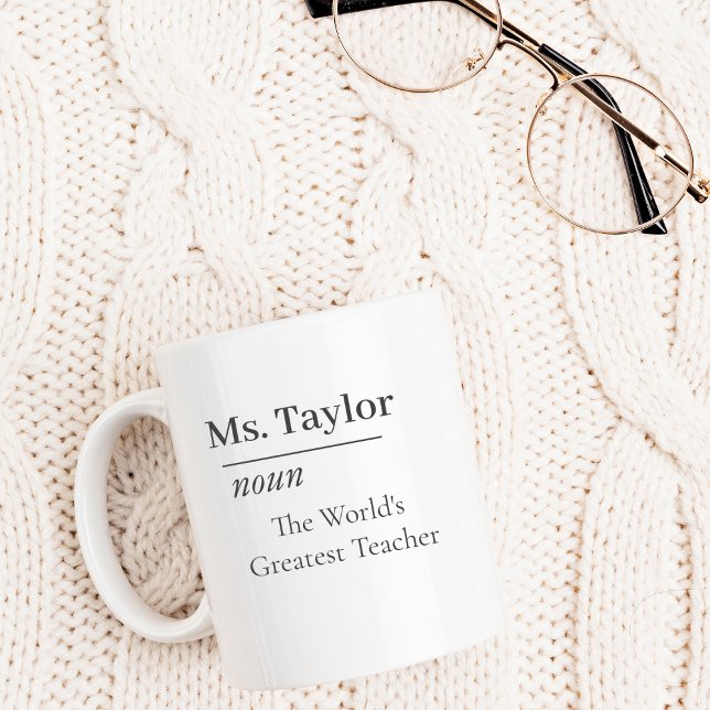 Custom World's Greatest Teacher Gift Personalised  Coffee Mug (Creator Uploaded)
