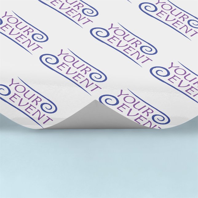 Custom Wrapping Paper for Events Logo Branded (MISOOK Wrapping Paper with Event Logo Pattern)