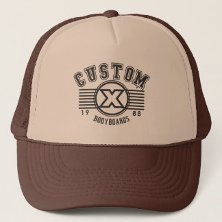 Custom X college design trucker hat