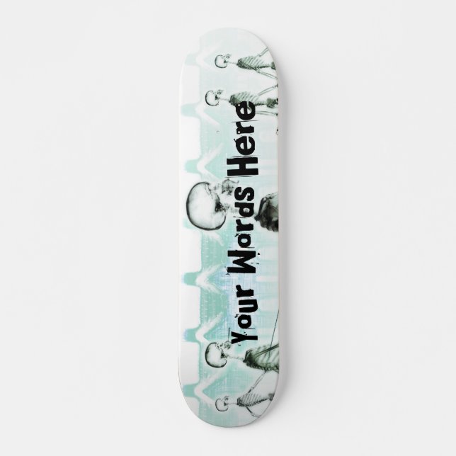 Custom X-Ray Skeletons Afternoon Stroll Skateboard (Front)