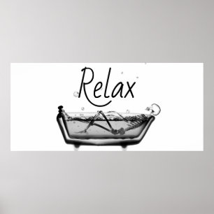 Custom Xray Fish Aquarium Backgrounds Relax Bath P Poster