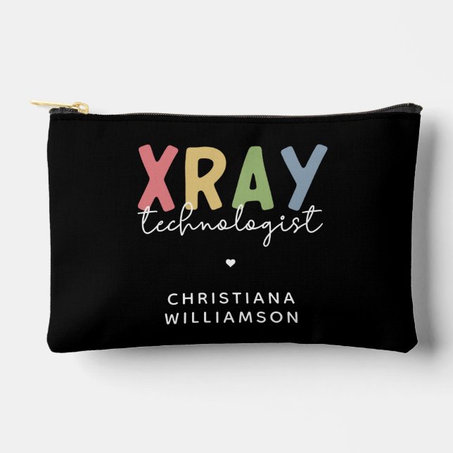 Custom Xray Technologist X-ray Tech Gifts Accessory Pouch (Front)