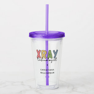 Custom Xray Technologist X-ray Tech Gifts Acrylic Tumbler