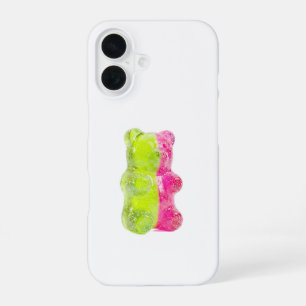 Custom Y2K 3D Jelly Gummy Bear Lime Green iPhone C 16 Case