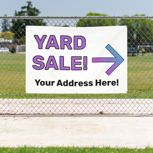 Custom YARD SALE! Banner (Insitu)