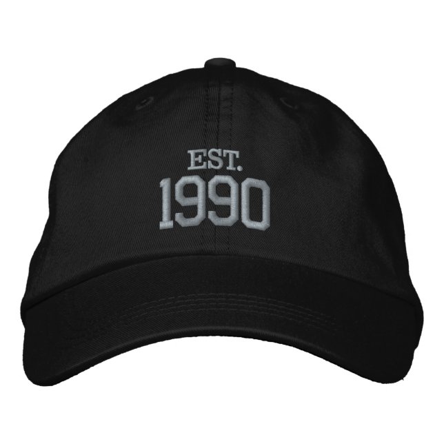 Custom Year / Date Commemorative Embroidered Hat (Front)