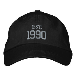 Custom Year / Date Commemorative Embroidered Hat