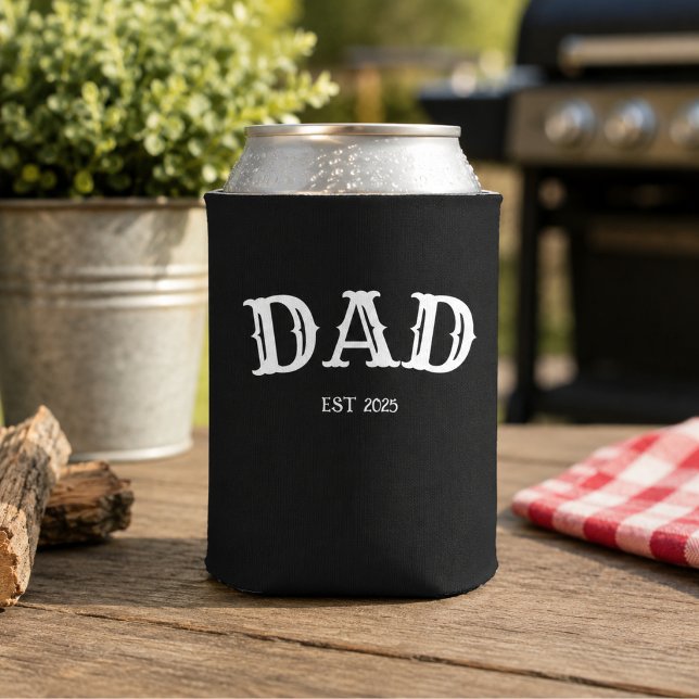 Custom Year Gift for Dad Can Cooler (Creator Uploaded)