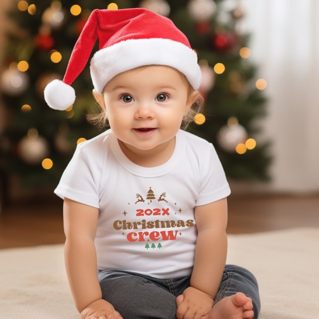 Custom Year Holiday Outfit Christmas Crew Baby T-Shirt (Custom Year Holiday Outfit Christmas Crew Baby T-Shirt)