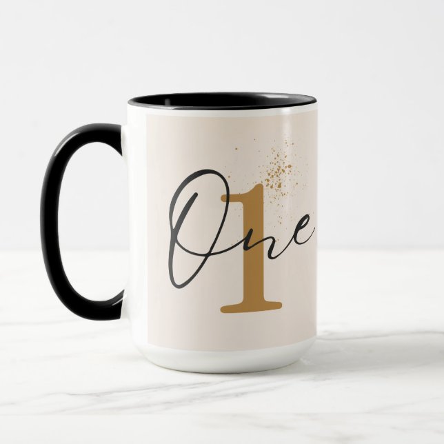  Custom year Mug | One Year Old Mug (Left)