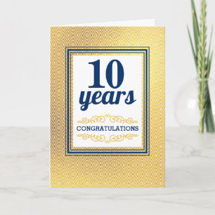 Custom year universal employee anniversary card