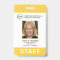 Custom Yellow Business Logo Photo ID Employee