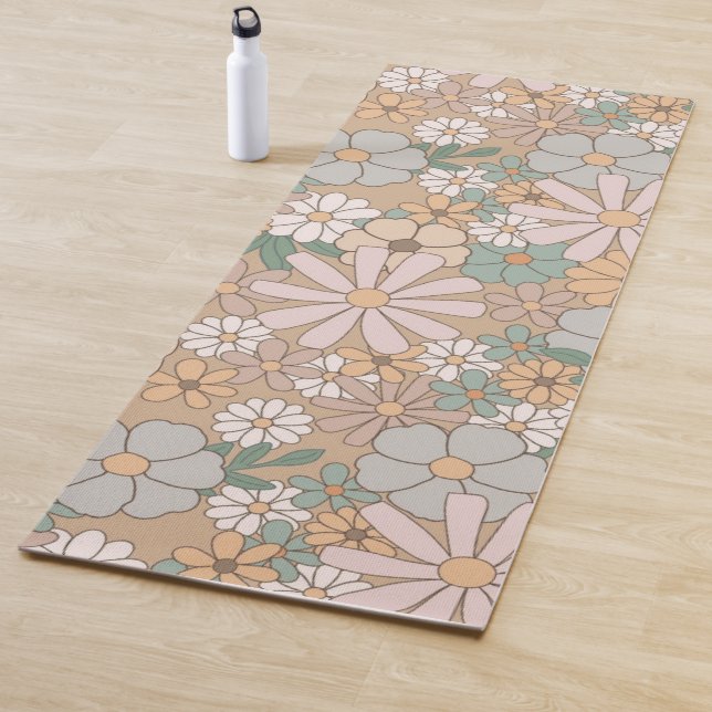 Custom yoga mat flowers (In Situ)
