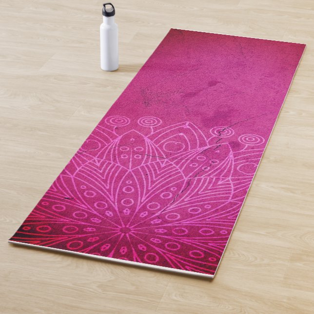 Custom yoga mat mandala (In Situ)