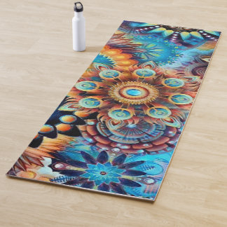 Custom yoga mat mandala