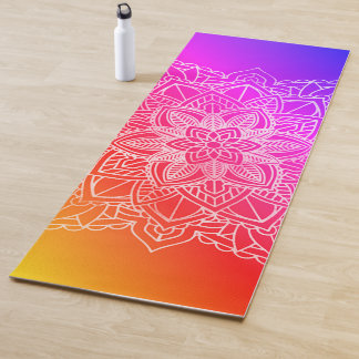 Custom yoga mat mandala