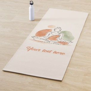 Custom Yoga Mat Minimalist Meditation Art