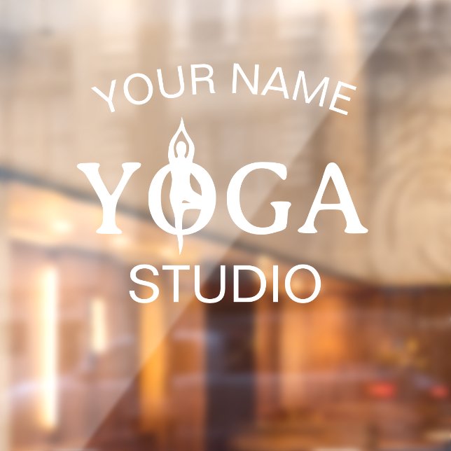 Custom Yoga Studio business logo window cling (Sheet 2)