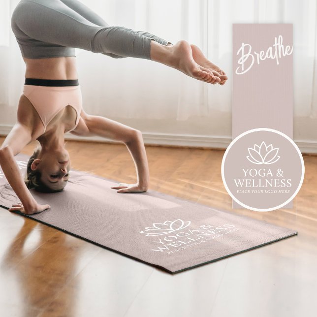 Custom Yoga Studio Logo Mat - Business Promotion (Creator Uploaded)