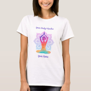 Custom Yoga T-Shirt with Name & Mantra