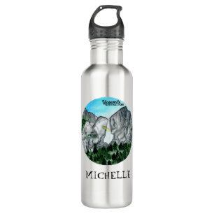 CUSTOM Yosemite National Park Waterfall Watercolor 710 Ml Water Bottle