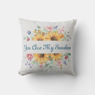 Custom You Are My Sunshine and Sunflower Coffee Mu Cushion