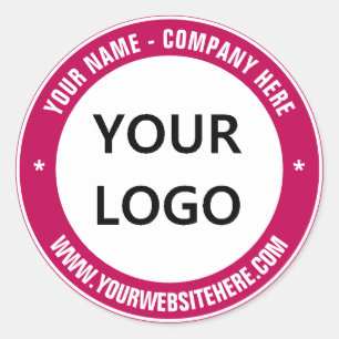 Custom Your Business Logo and Text Company Sticker