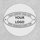 Custom Your Business Logo and Text Oval Patch