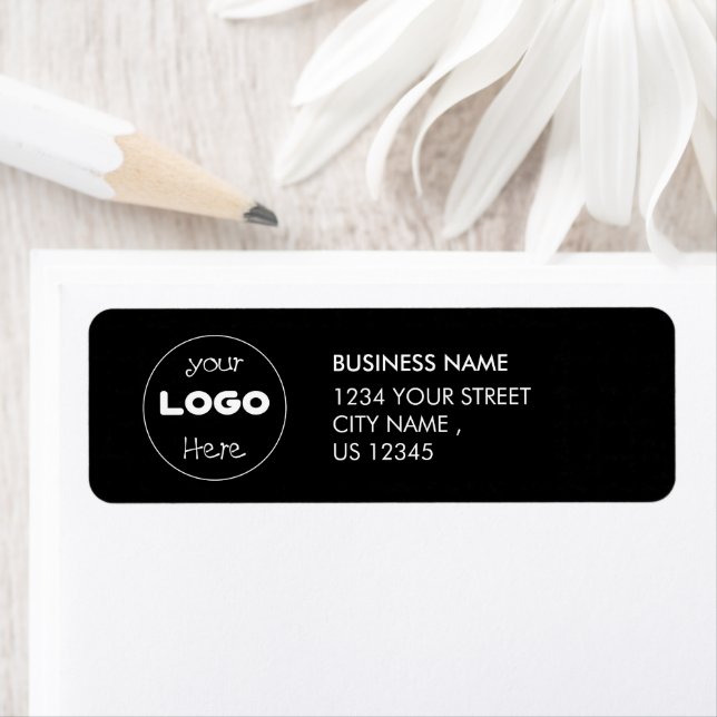 Custom Your business Logo | Elegant Return Address Label (Insitu)