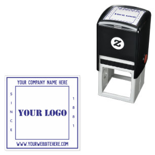 Custom Your Business Self-inking Square Stamp