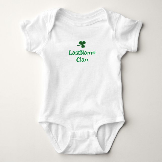 Custom Your Clan Shamrock Baby/Toddler Bodysuit (Front)