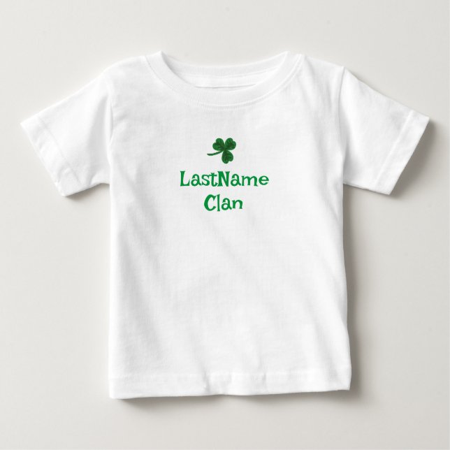 Custom Your Clan Shamrock T-Shirt - Baby/Toddler (Front)