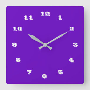 Custom Your Colors Font Numbers Wall Clock