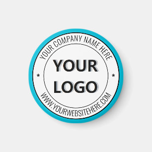 Custom Your Company Logo and Text Business Magnet