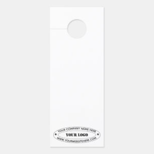 Custom Your Company Logo and Text Door Hanger