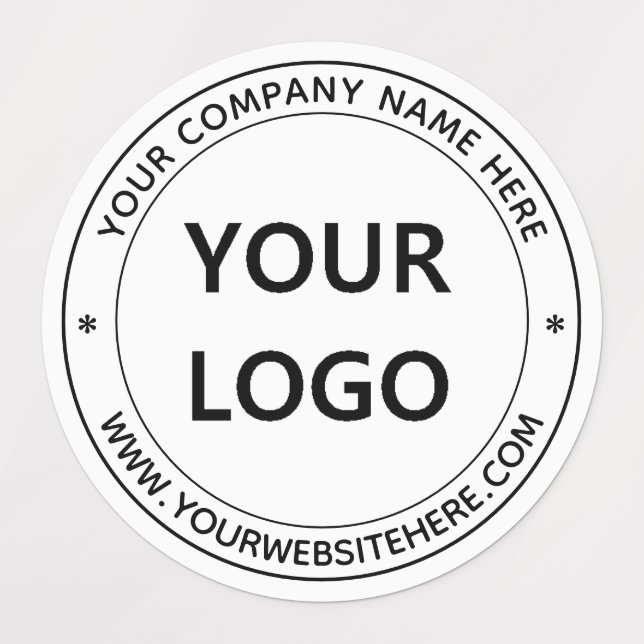Custom Your Company Logo and Text Labels (Design 1)