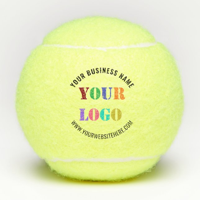 Custom Your Company Logo and Text Tennis Ball (Front)