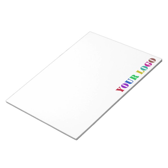 Custom Your Company Logo Business Notepad (Angled)