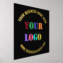 Custom Your Company Logo Text Business Foil Prints
