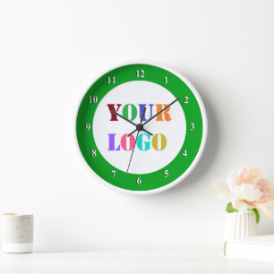 Custom Your Company Logo Wall Clock - Choose Colou