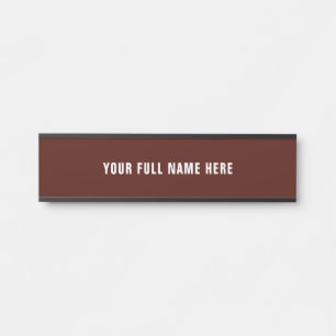 Custom Your Desk Name Plate or Door Sign Example