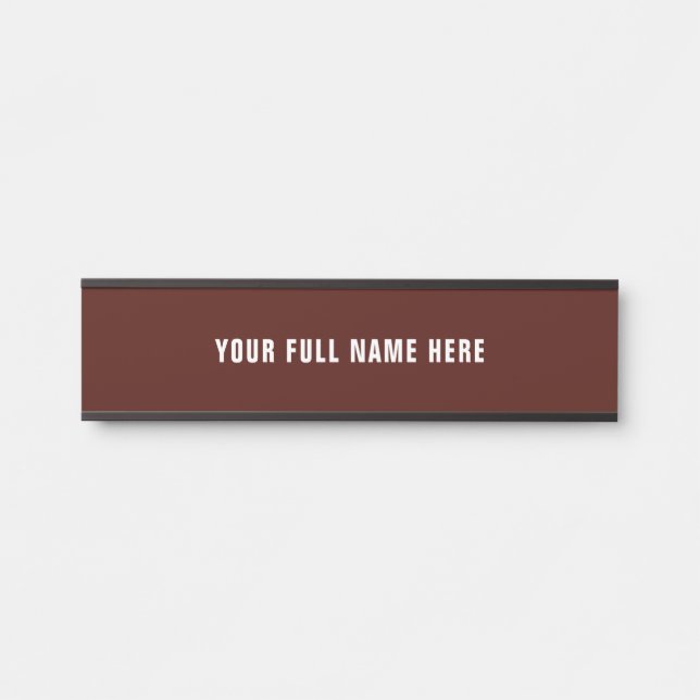 Custom Your Desk Name Plate or Door Sign Example (Front)
