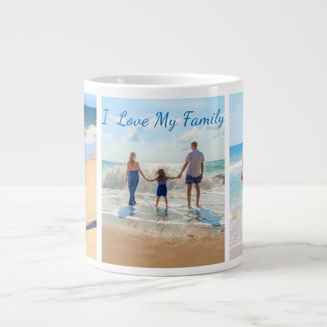 Custom Your Family Photo Collage Mug Gift (Front)